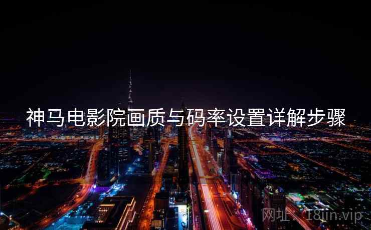 神马电影院画质与码率设置详解步骤