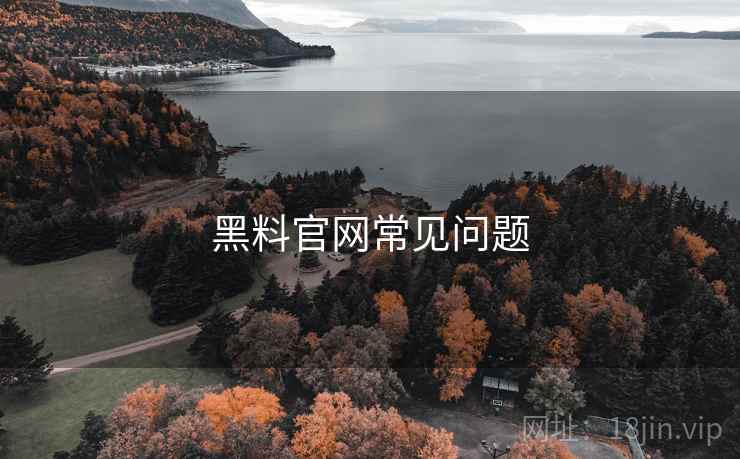 黑料官网常见问题