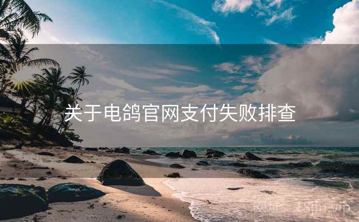 关于电鸽官网支付失败排查