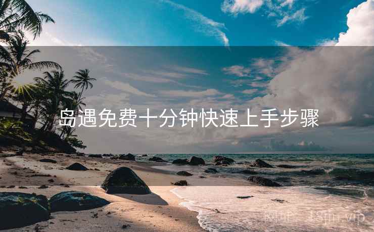 岛遇免费十分钟快速上手步骤