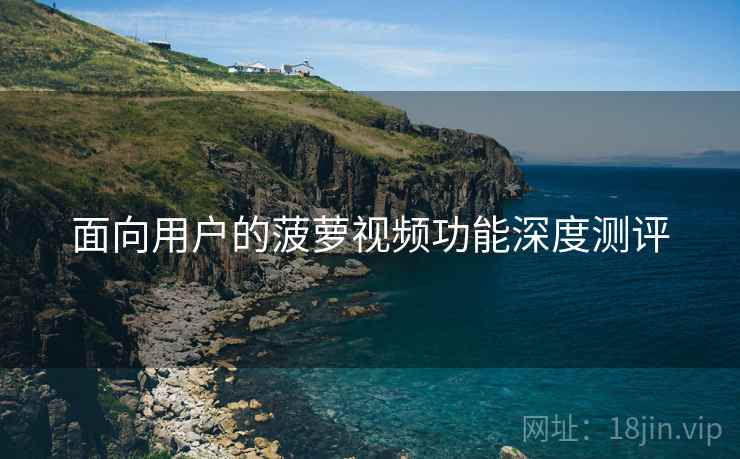面向用户的菠萝视频功能深度测评