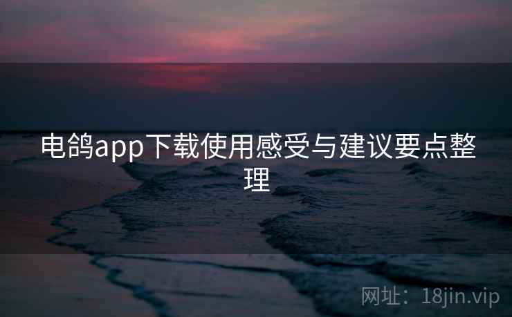 电鸽app下载使用感受与建议要点整理